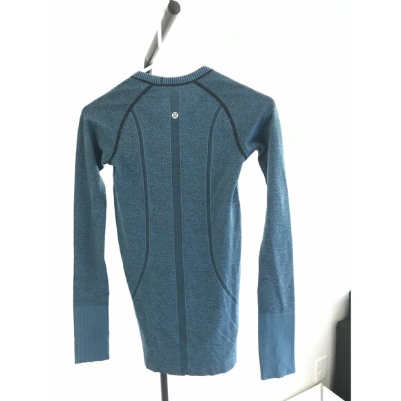 Lulu Lemon Swiftly Tech Long-Sleeve Shirt 2.0 | Hip Length | Size 2 | Blue, Aqua - Picture 4 of 7